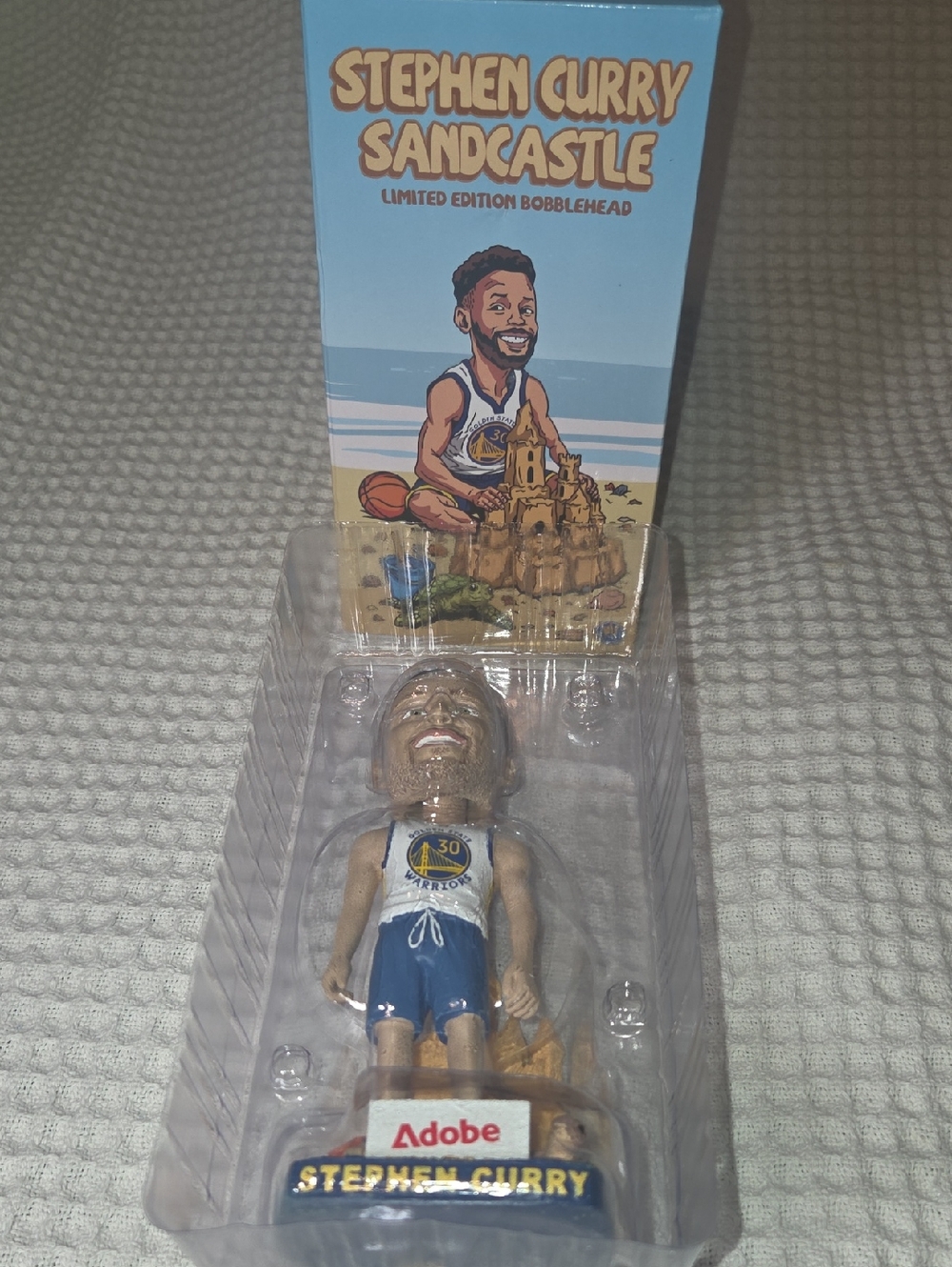 Stephen Curry Sandcastle Limited Edition Bobblehead - Blue & White